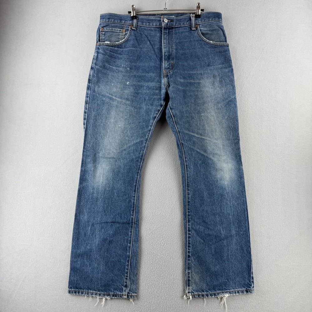 Levis Jeans Mens 36x30 Faded Blue‎ Denim 517 Bootcut Western Work Y2K